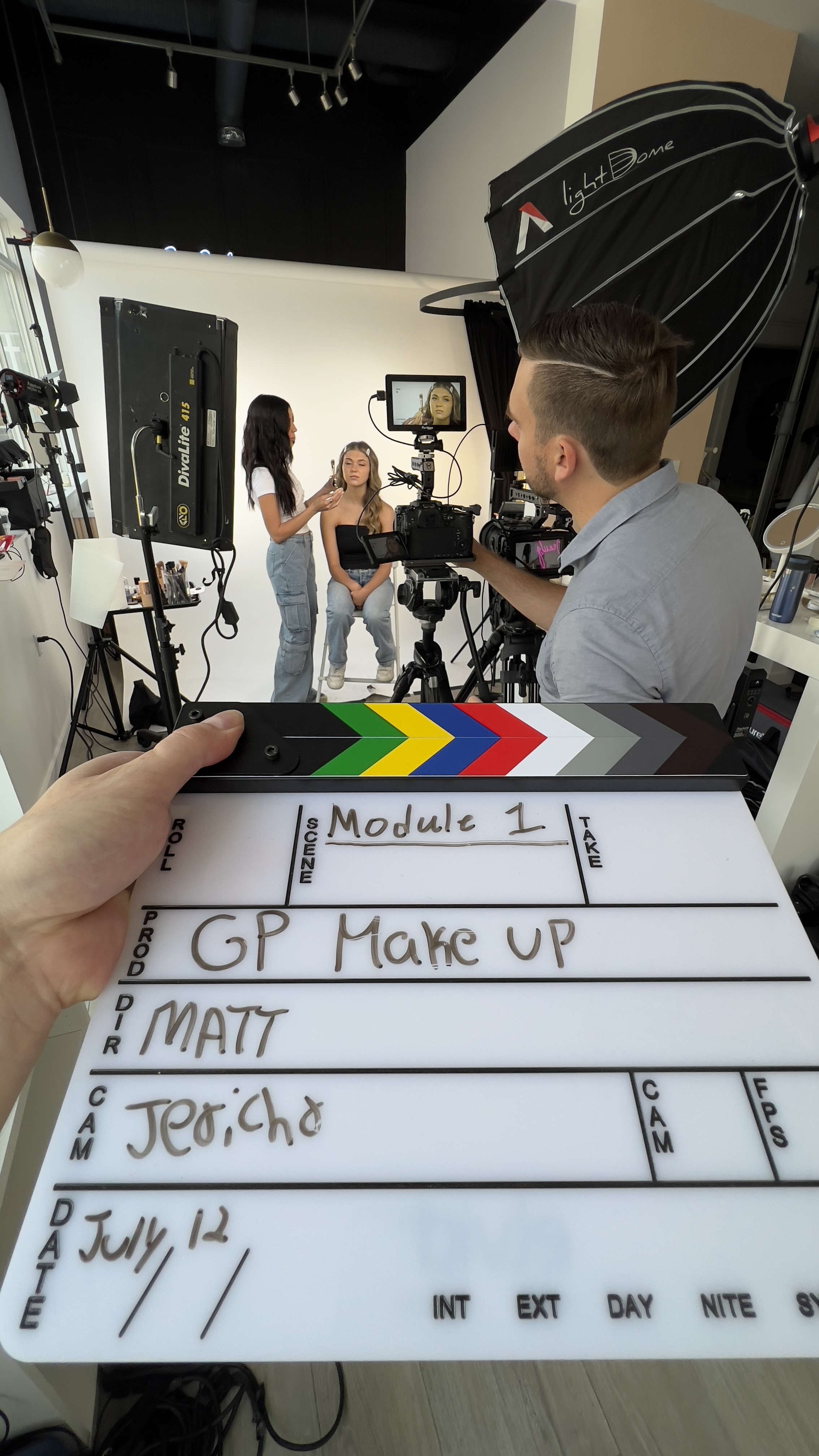 On set with Integra Films in Edmonton