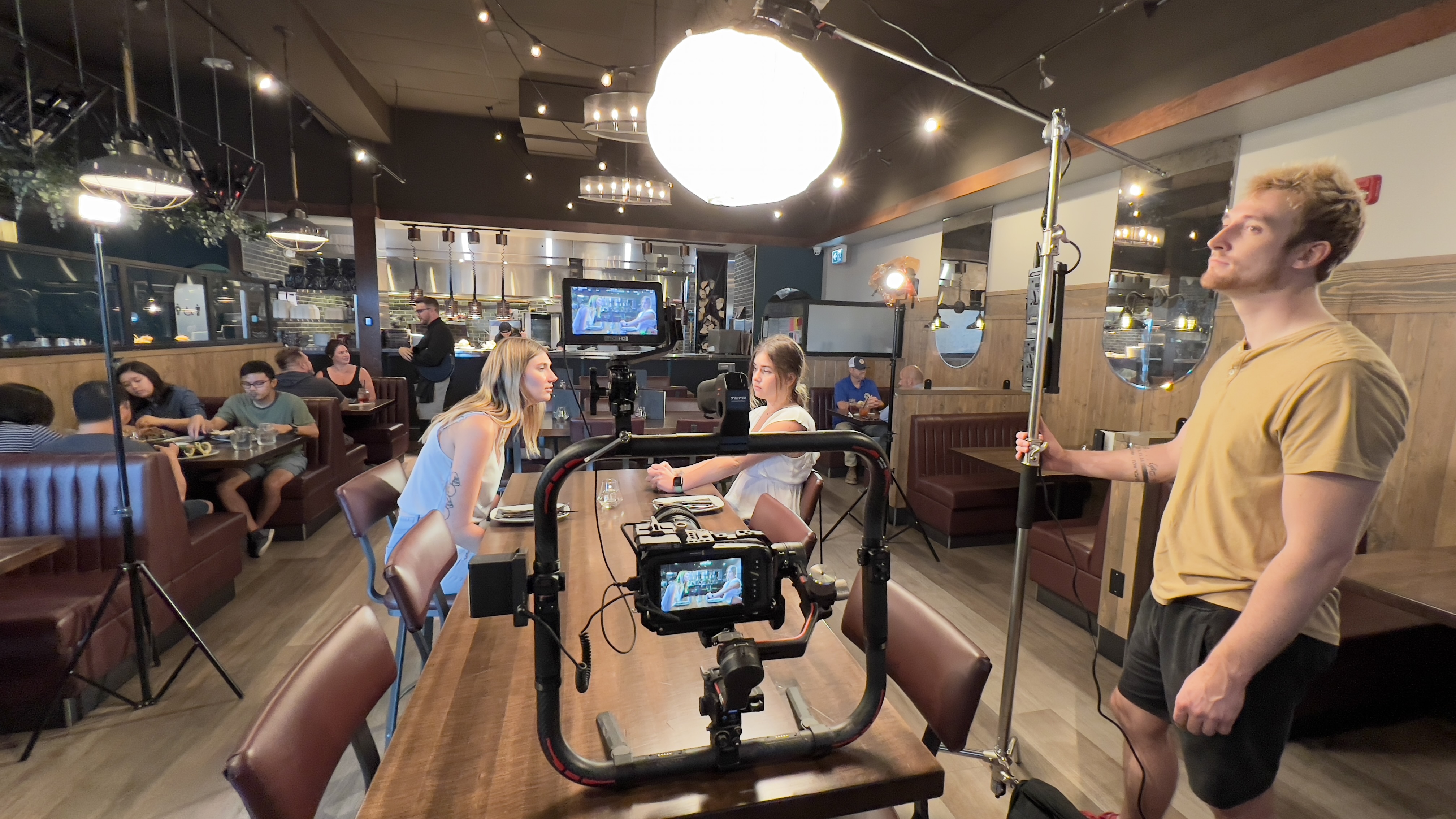 Edmonton video production crew at work