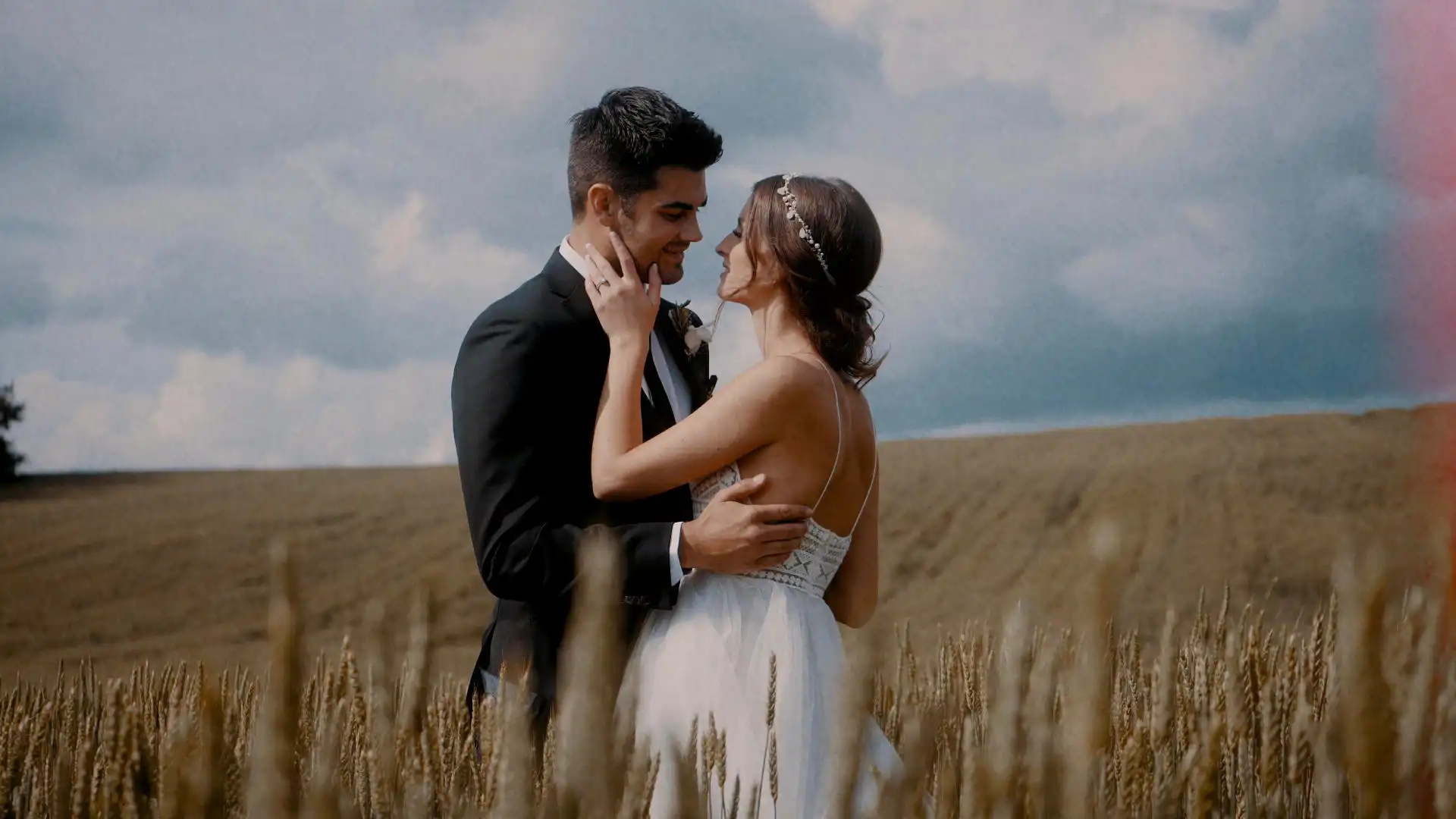 Wedding videographer at work in Stony Plain